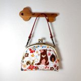 お財布がまぐち【北欧柄（くま白）】